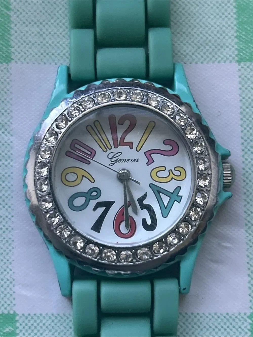 Geneva Multicolored Hour Marker Women’s Quartz Watch